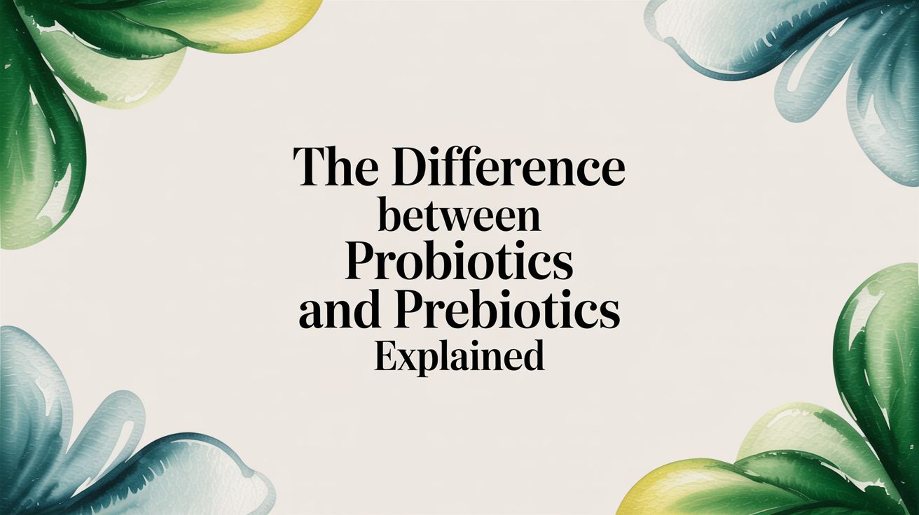 Supporting Your System: The Difference Between Probiotics and Prebiotics