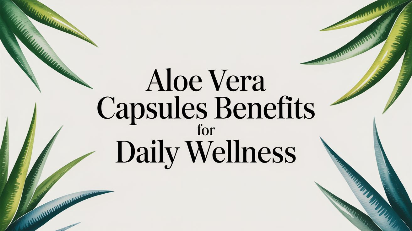 Aloe Vera Capsules Benefits for Daily Wellness