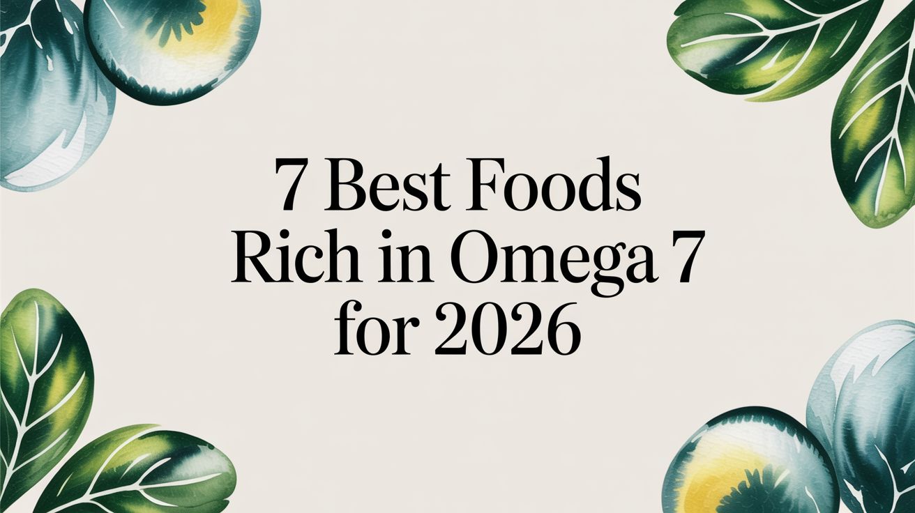 7 Best Foods Rich in Omega 7 for 2026