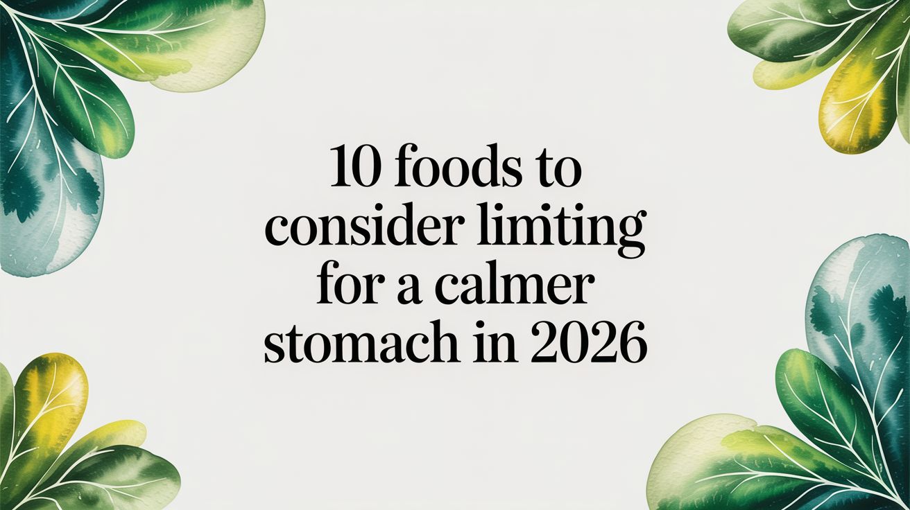 10 Foods to Consider Limiting for a Calmer Stomach in 2026