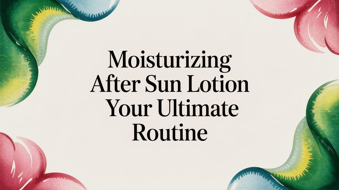 Moisturizing After Sun Lotion Your Ultimate Routine