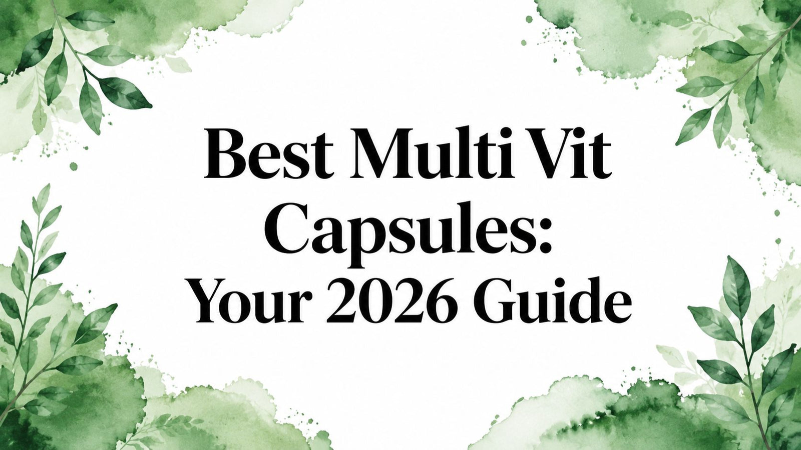 Best Multi Vit Capsules: Your 2026 Guide
