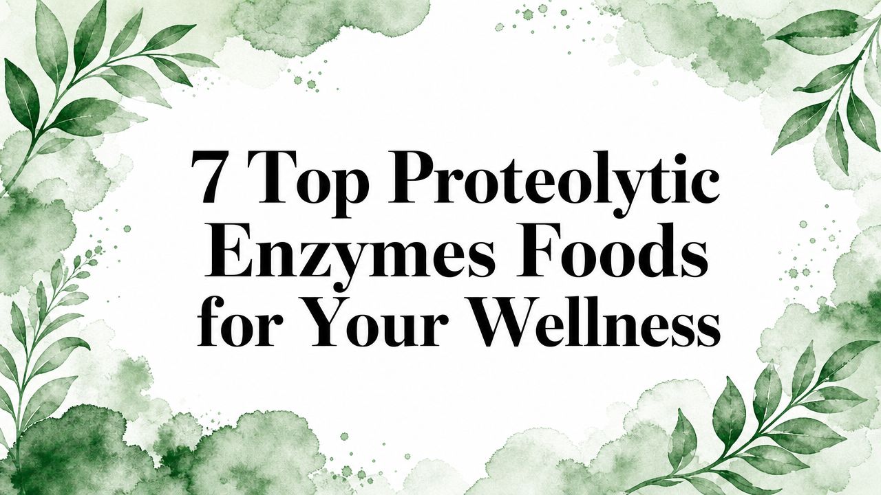7 Top Proteolytic Enzymes Foods for Your Wellness