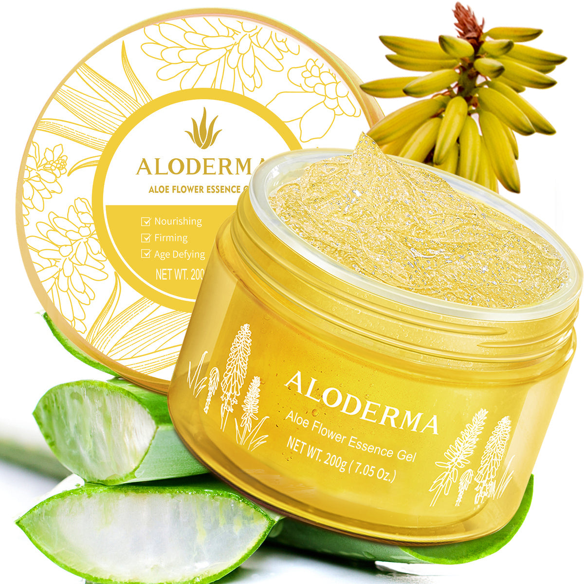 ALODERMA Aloe Flower Essence Gel 200g