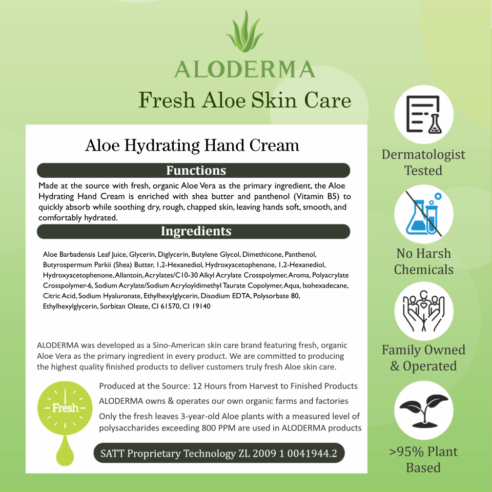 ALODERMA Aloe Hydrating Hand Cream