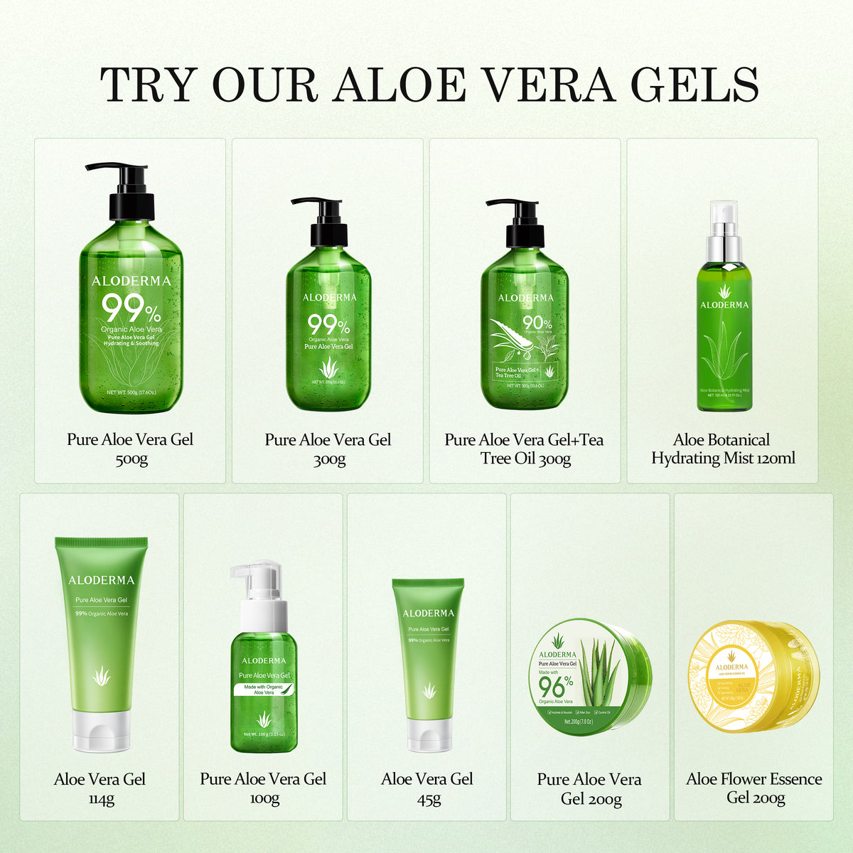 ALODERMA Aloe Flower Essence Gel 200g