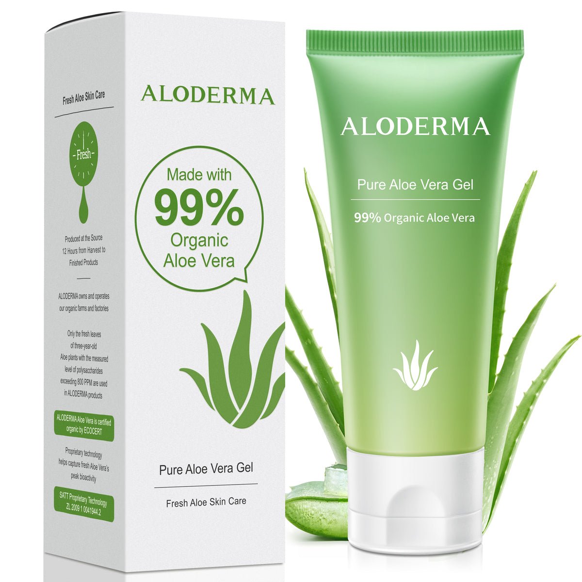 ALODERMA Pure Aloe Vera Gel - 45g - AloeCure