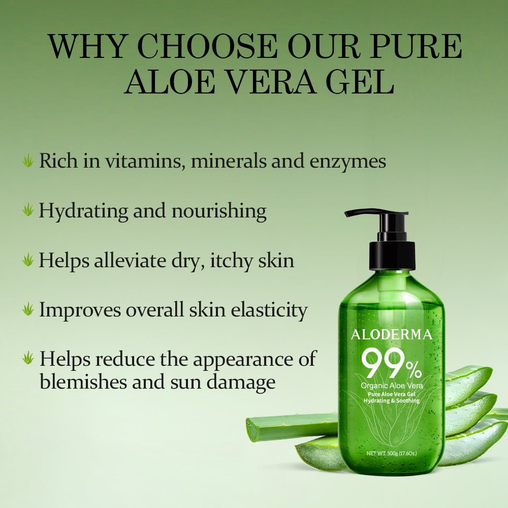 ALODERMA Pure Aloe Vera Gel 500g - AloeCure