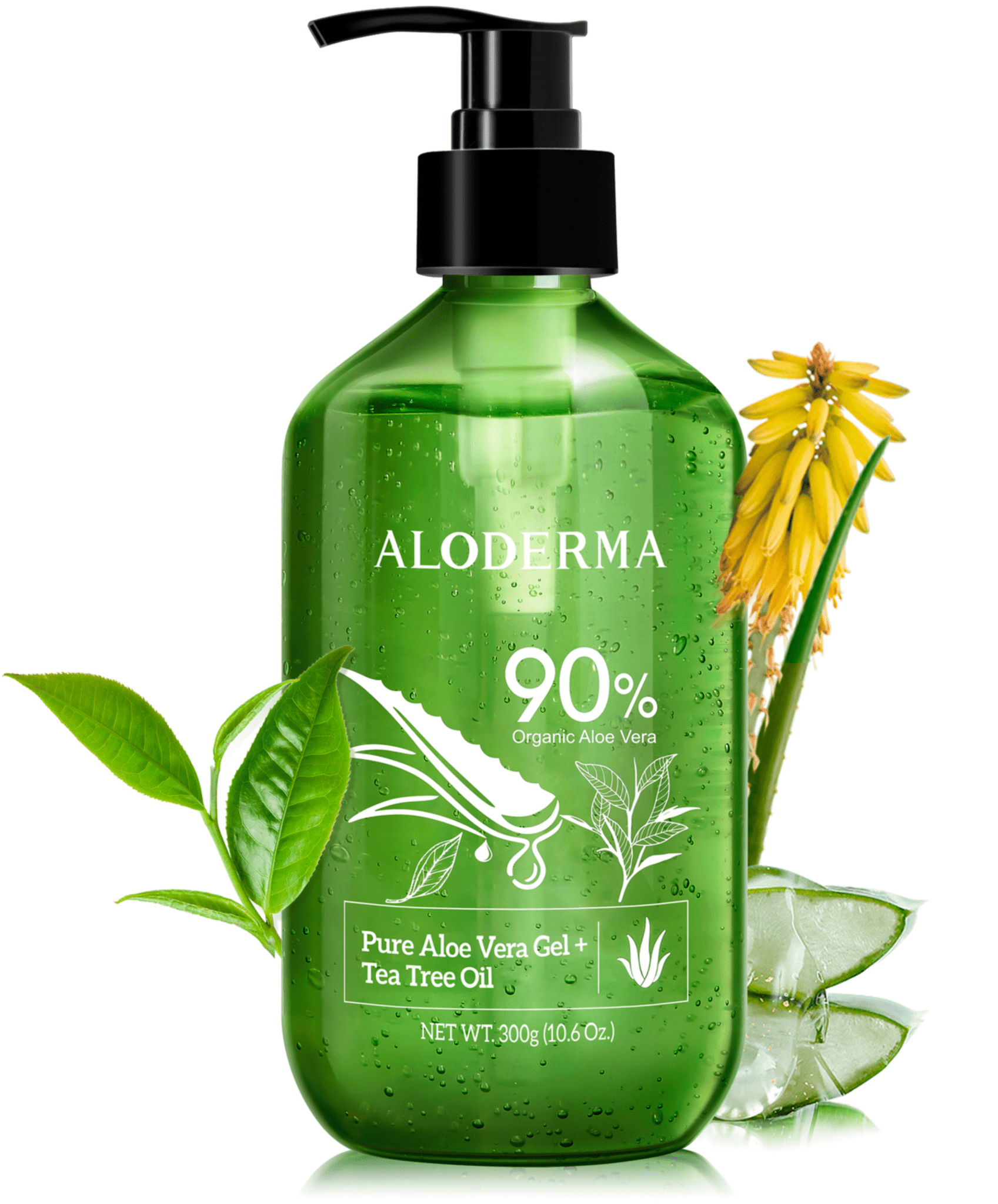 ALODERMA Pure Aloe Vera Gel + Tea Tree Oil - AloeCure