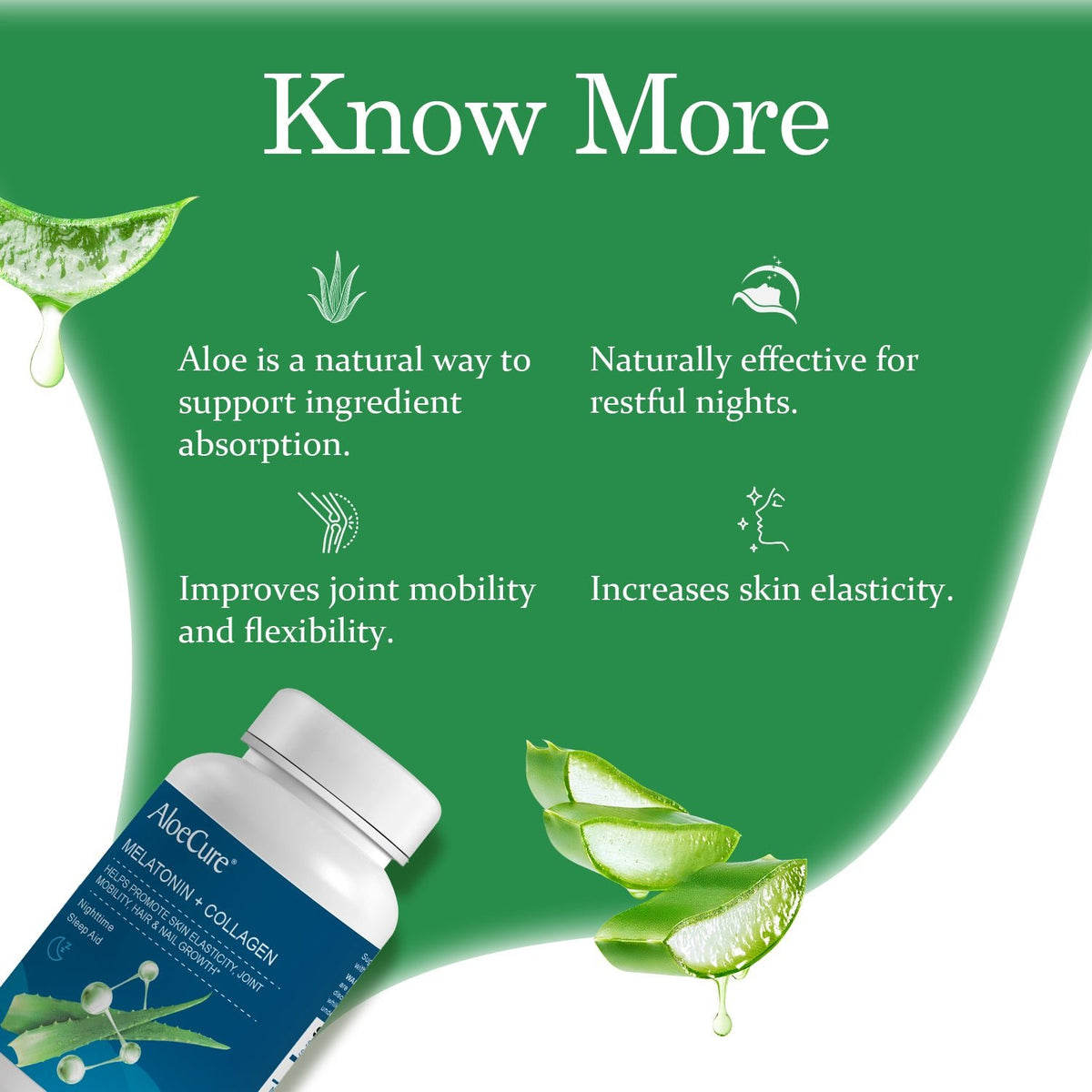 Melatonin + Collagen Sleep Support - AloeCure