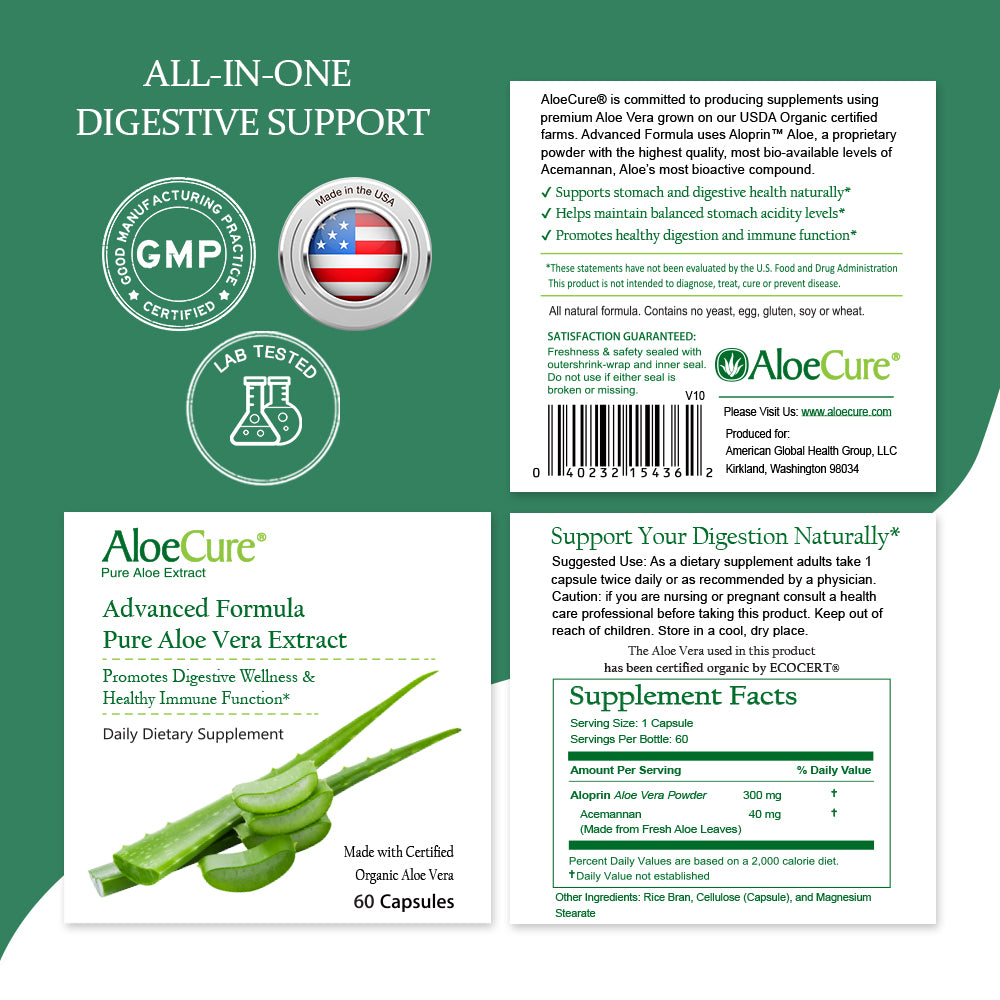 AloeCure Advanced Formula Aloe Capsules